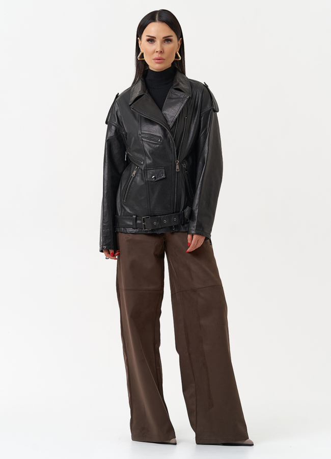 Куртка косуха из натуральной кожи модель № 30161 универмаг малина