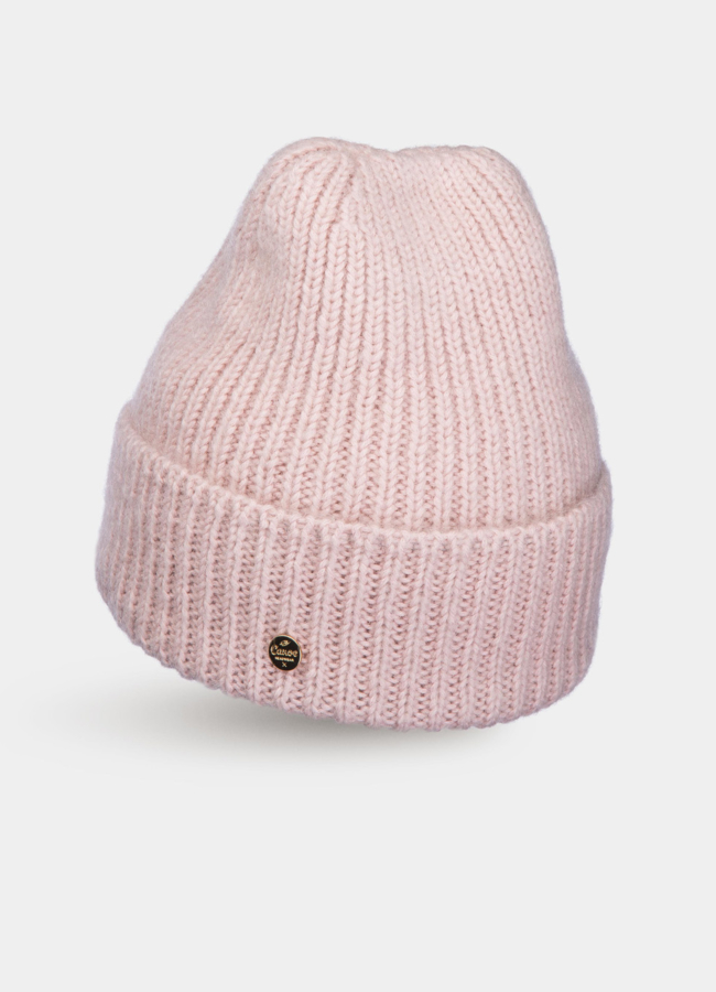 Шапка  модель № А-109 меха малина